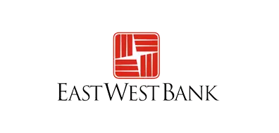 East West Bank logo on transparent background, client of Stay Golden Photo Booth