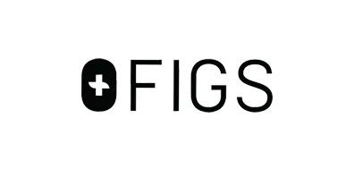 Figs logo on transparent background, client of Stay Golden Photo Booth