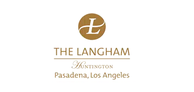 The Langham Huntington Pasadena Los Angeles logo on transparent background, client of Stay Golden Photo Booth