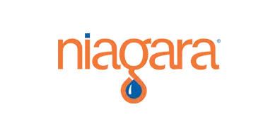 Niagara logo on transparent background, client of Stay Golden Photo Booth