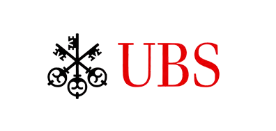 UBS logo on transparent background, client of Stay Golden Photo Booth
