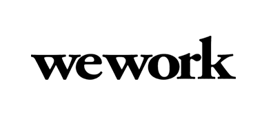 WeWork logo on transparent background, client of Stay Golden Photo Booth