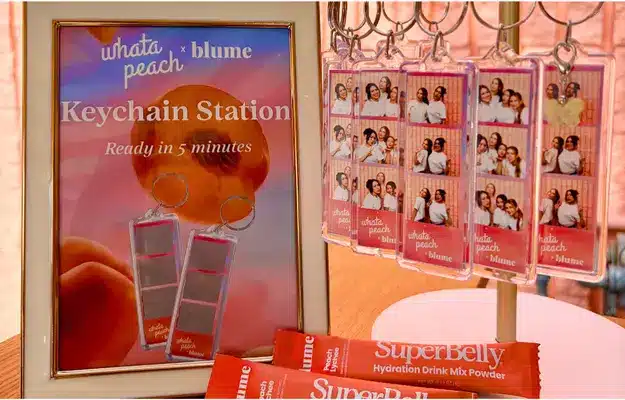Photo Booth Keychain for Blumes Brand Activation