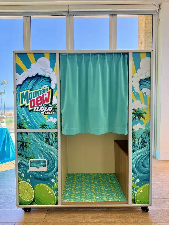 Photo Booth Brand Activation for Mountain Dew Front