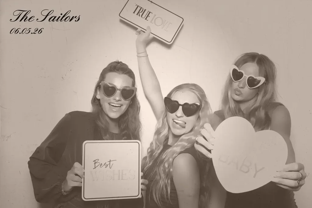 The Sailors Wedding captured by Glam Photo Booth